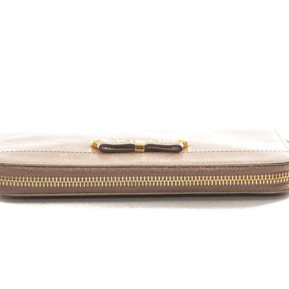 Authentic Prada Vitello Shine Tan Leather zip around wallet - Picture 4 of 9